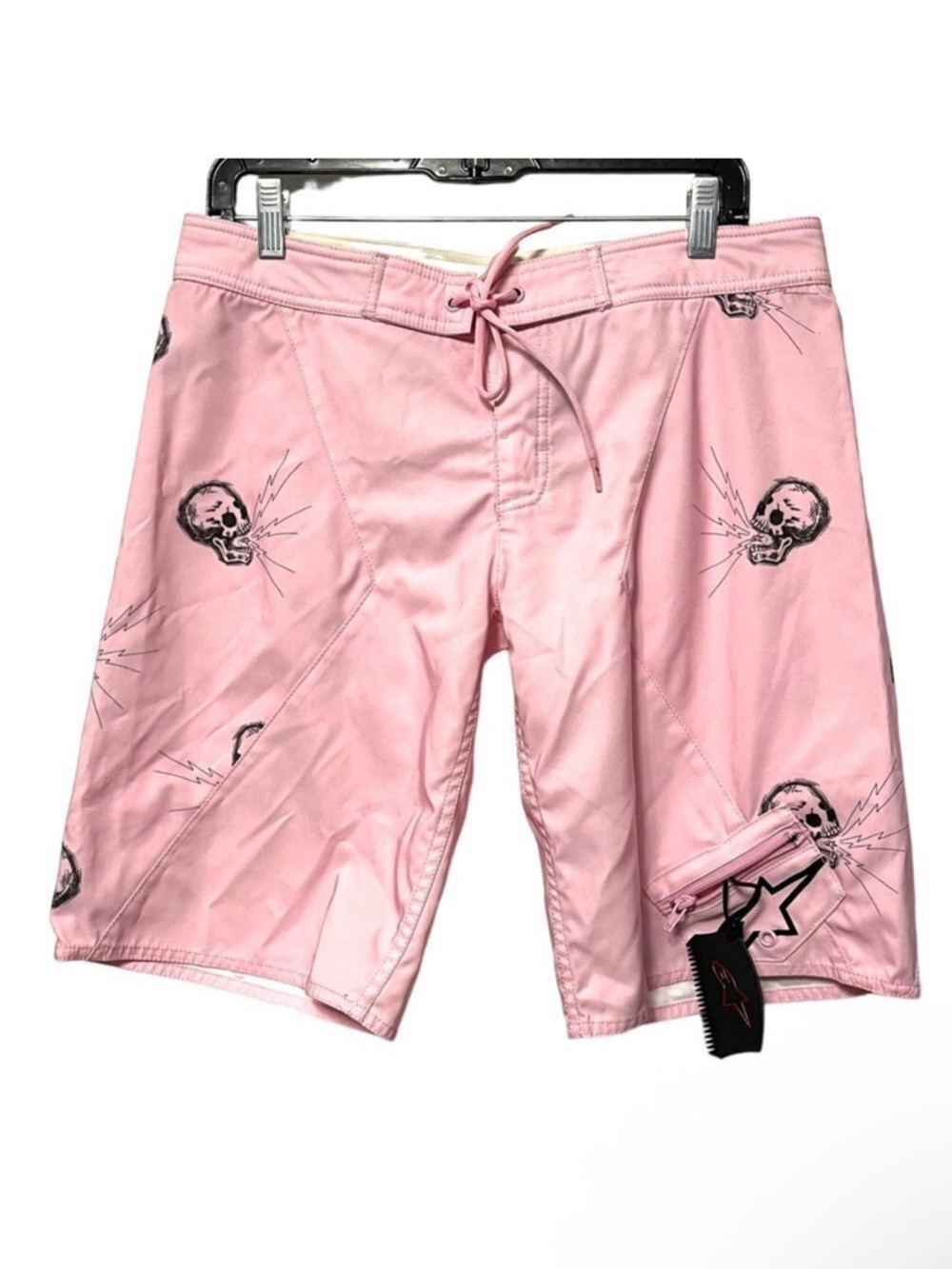 ALPINESTARS Drake Pink Skulls Long Boardshorts 7
